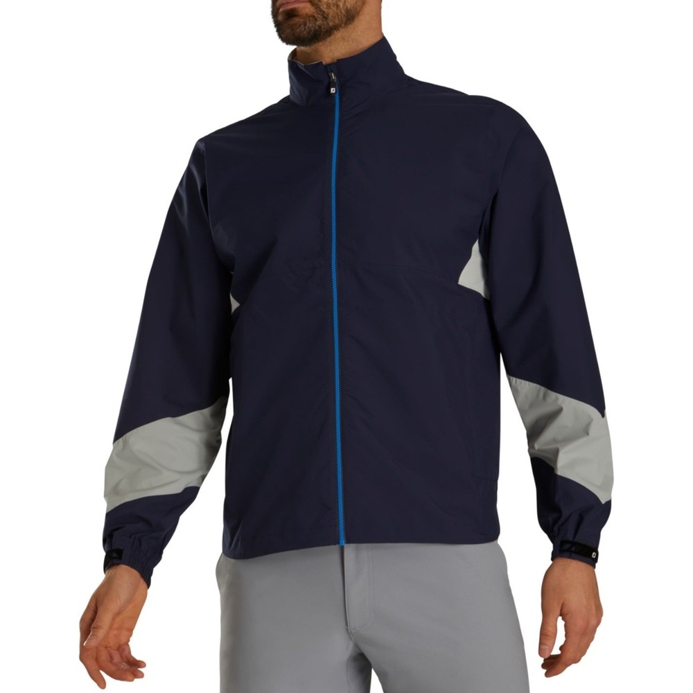 FootJoy HydroLite X SS Rain Shirt Navy Blue Gray Golf Jacket 37687-NVY Mens XL
